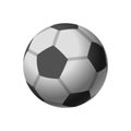 Football icon, soccerball, isolated on white backgriund, vector illustration.