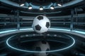 Football and indoor arena scenes, 3d rendering