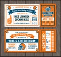 Football invite tickets