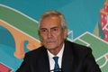 Football Iternational Teams Euro 2020 Press Conference with GABRIELE GRAVINA (PRESIDENT of FIGC Royalty Free Stock Photo