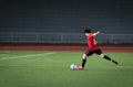 Football kick Royalty Free Stock Photo