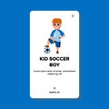 football kid soccer boy vector