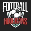 Football logo. Football hooligans