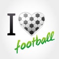 Football Love Background Royalty Free Stock Photo