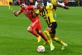 The football match of Bundesliga Borussia Dortmund vs Bayern Munich