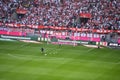 The football match of Bundesliga 1.FC Koeln vs VfB Stuttgart at Rhein-Energie-Stadion Royalty Free Stock Photo