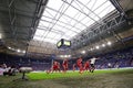 The football match of Bundesliga FC Schalke 04 vs Union Berlin