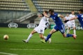 The football match of Group G of UEFA Europa League FC Zorya Luhansk vs Leicester City FC Royalty Free Stock Photo