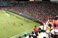 Football match in Hong Kong Stadium Royalty Free Stock Photo