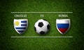 Football Match schedule, Uruguay vs Russia