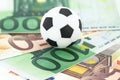 Football and money Royalty Free Stock Photo