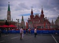 Football museum at Red Square in Moscow at FIFA football world cup, 2018, Russia Royalty Free Stock Photo