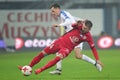 Football: Piast Gliwice - Lech Poznan Royalty Free Stock Photo