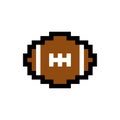 football pixel image 8 bit game