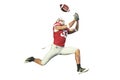 Football Player with Ball Royalty Free Stock Photo