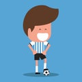 Football player character. Argentine soccer player.