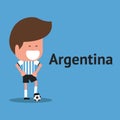Football player character. Argentine soccer player.