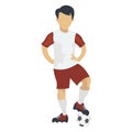 Football Player Color Vector Illustration icons which can easily modified or edited