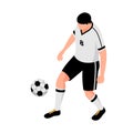 Football Player Isometric Composition