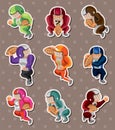 Football player stickers