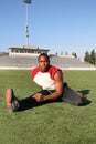 Football Player Workout Royalty Free Stock Photo