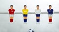 Football players foosball Royalty Free Stock Photo