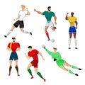 Football players from Germany, Mexico, Brazil, Spain, Portugal a