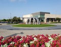 Football players sculpture in The Star city Frisco Texas Royalty Free Stock Photo