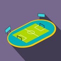 Football playground flat icon