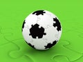 Football PuzzleBall Royalty Free Stock Photo