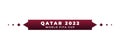 Football qatar 2022 tournament background. Vector illustration Football for banner, card, website. burgundy color