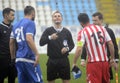 Football Referee Toss Coin Royalty Free Stock Photo