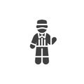 Football referee vector icon