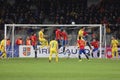 Football - Romania vs. Spain Royalty Free Stock Photo