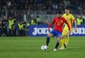 FOOTBALL - ROMANIA vs. SPAIN Royalty Free Stock Photo