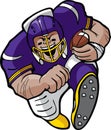 Football running back Royalty Free Stock Photo