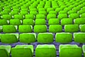 Football seats. Royalty Free Stock Photo