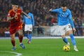 Football: Serie A 2023-2024 - Match day 17 - AS ROMA VS SSC NAPOLI at Olympic Stadium in Rome on 23th december 2023 Royalty Free Stock Photo