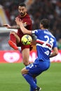 Football: Serie A 2022 2023 soccer match AS ROMA VS UC SAMPDORIA at Olympic stadium in Rome