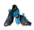 Football shoes with clipping path