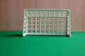 Football. Small, sporadic gates. Mini football. Sports game. Copy the space. Healthy, active outdoor play