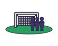 Football soccer arch isolated icon