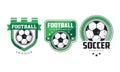 Football and Soccer Badges or Labels Vector Set