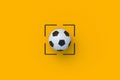 Football, soccer ball in frame. National league. Sports competition. International championship Royalty Free Stock Photo