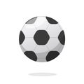 Football or soccer ball icon vector clipart isolated on white background Royalty Free Stock Photo