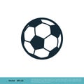 Football, Soccer Ball Icon Vector Logo Template Illustration Design. Vector EPS 10 Royalty Free Stock Photo