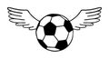 Football, soccer ball illustration Royalty Free Stock Photo