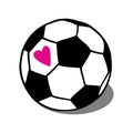 Football, soccer ball illustration Royalty Free Stock Photo