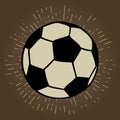 Football, soccer ball illustration Royalty Free Stock Photo