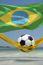 Football Soccer Ball Relaxing Brazil Beach Hammock